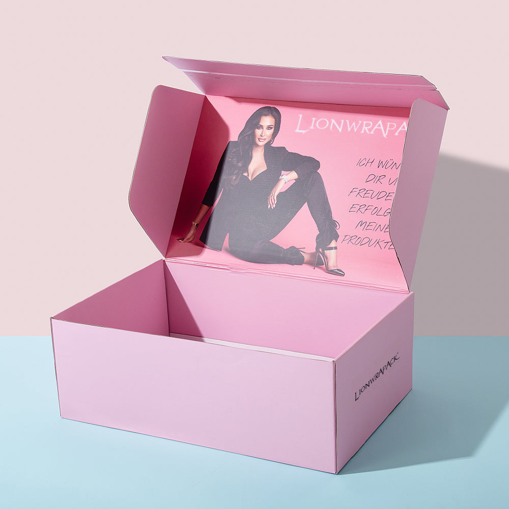 Custom Pink Foldable Magnetic Gift Box