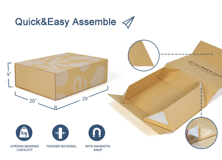 Custom Printed Kraft Folding Mailer Box