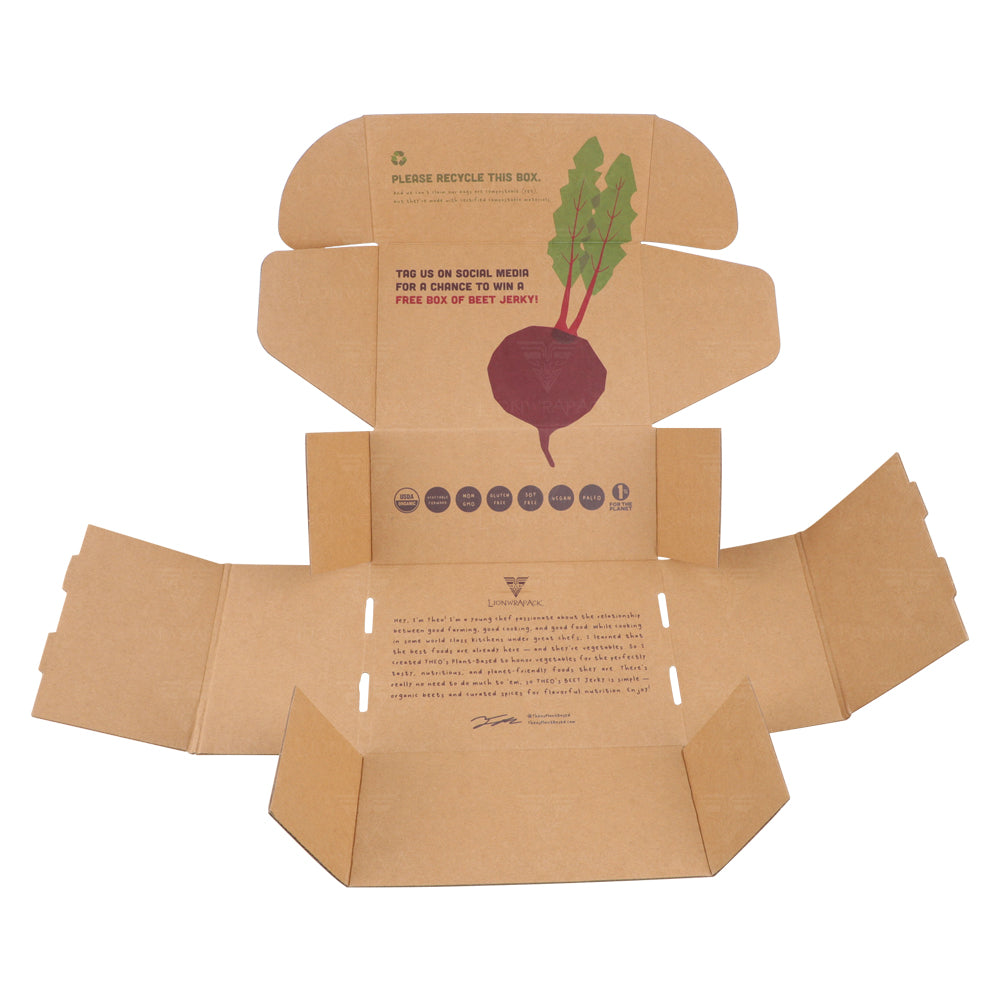 Custom Printed Kraft Food Mailer Box