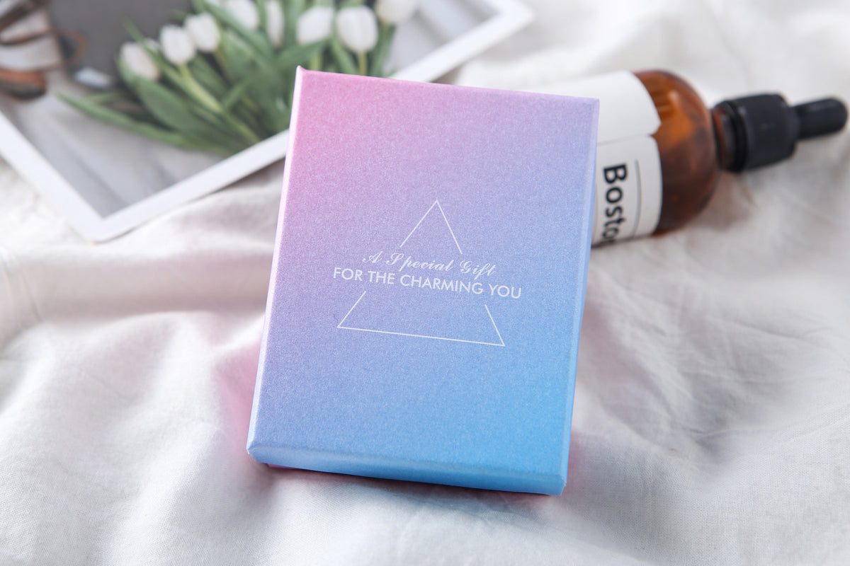 Custom Gradient Jewelry Gift Box and Shopping Bag Set