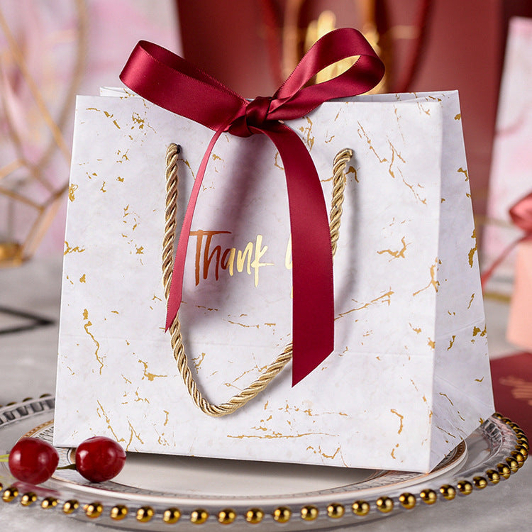 Lionwrapack Shopping Green Paper Gift Bags With Ribbon Handles