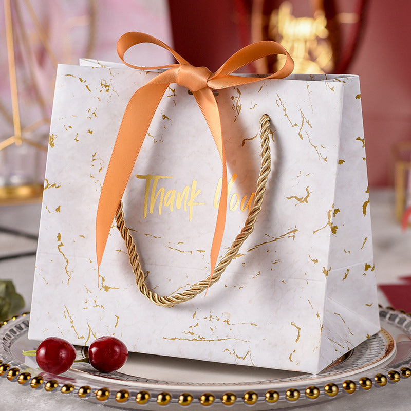 Lionwrapack Shopping Green Paper Gift Bags With Ribbon Handles