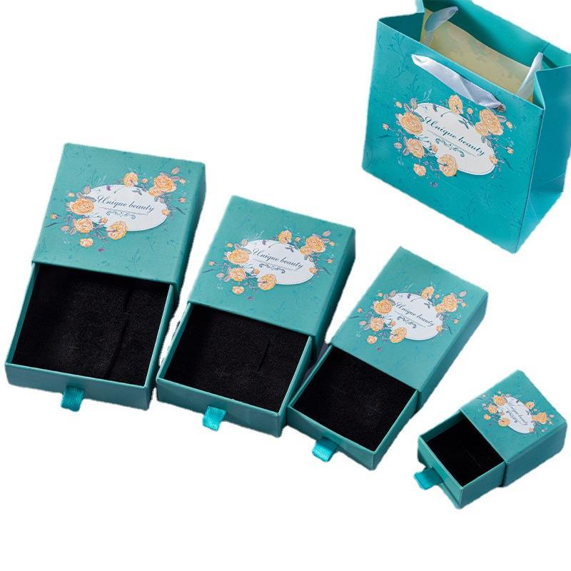Custom Blue Drawer Jewelry Box