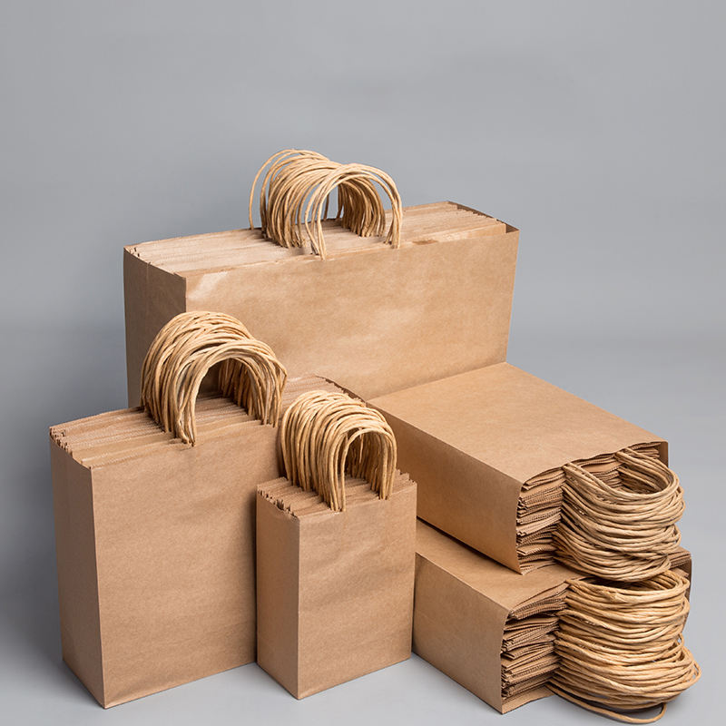 Custom Kraft Paper Shopping Bag – Style 001