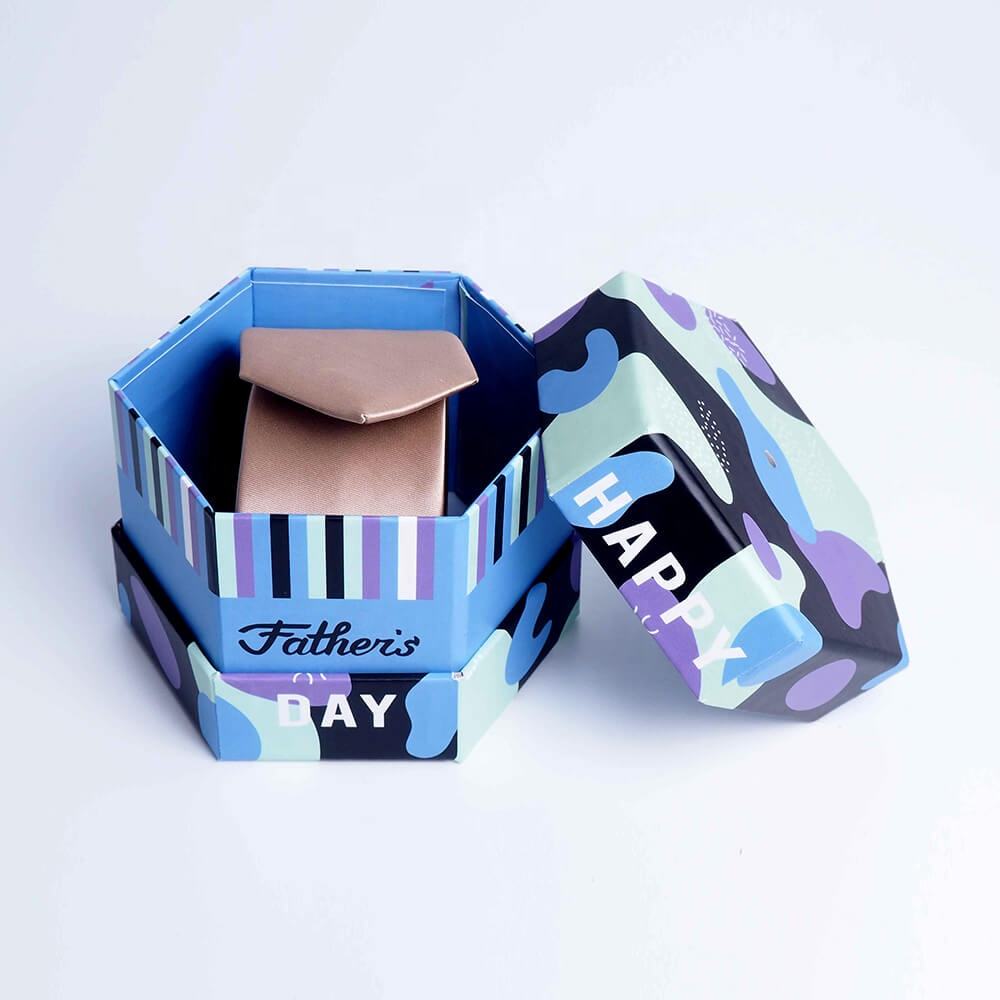 Lionwrapack Hexagon Lid And Base Tie Gift Box