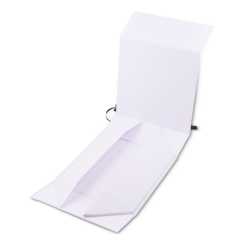 Magnetic Closure Folding Paper Gift Boxes With Ribbon