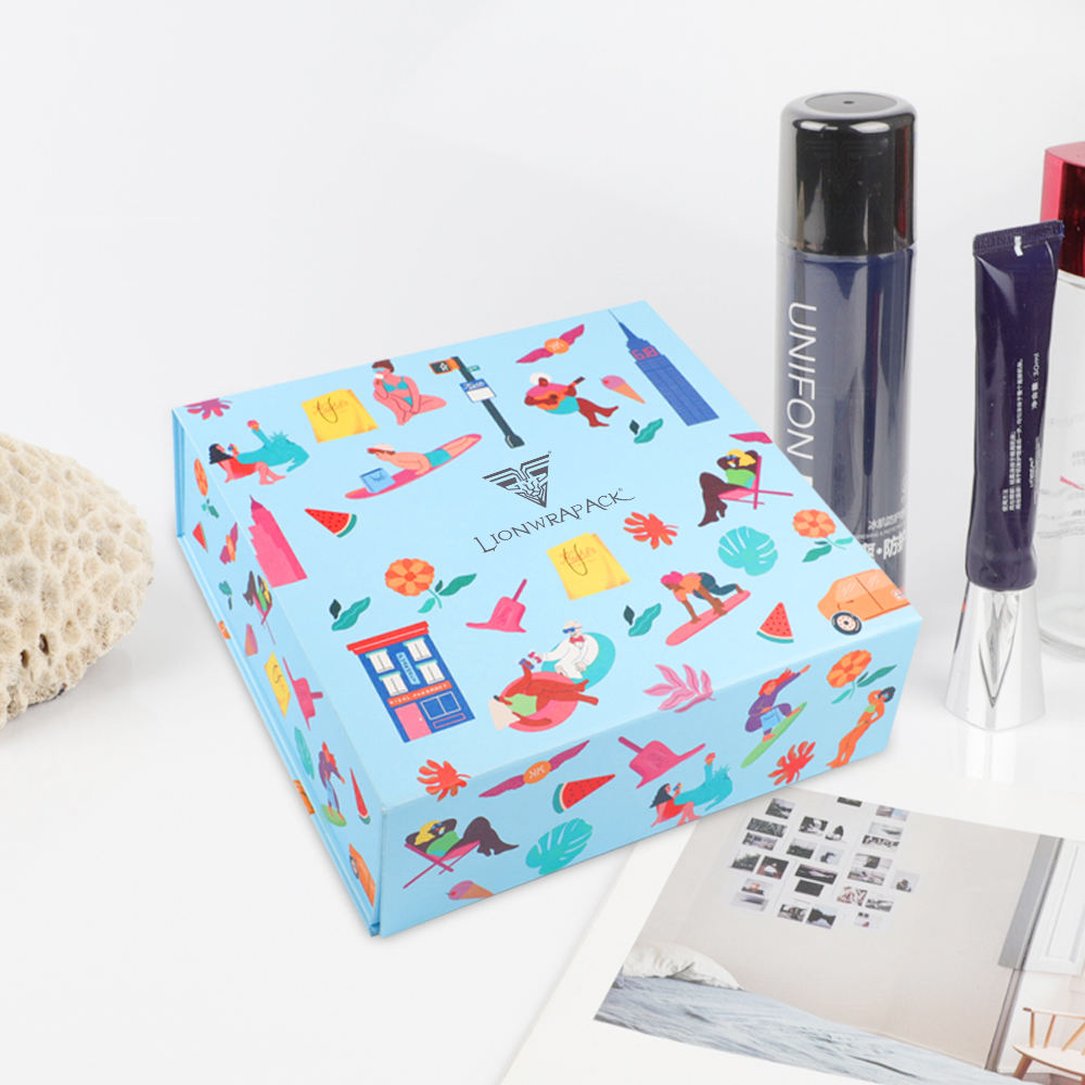 Lionwrapack Magnetic Paper Gift Folding Cosmetic Packaging Box