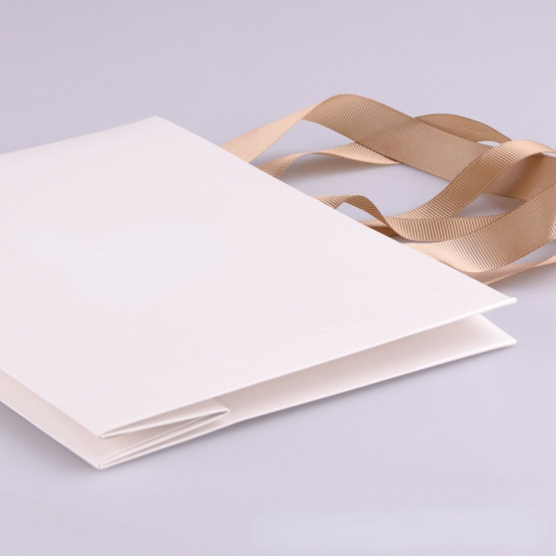 Custom White Paper Shopping Bag