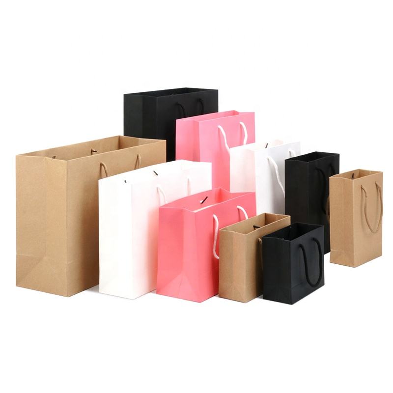 Custom Pink Paper Shopping Bag – Style 001