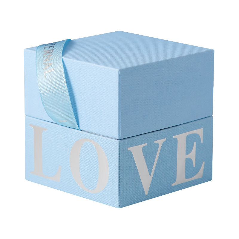 Custom Blue Lid-and-Base Gift Box