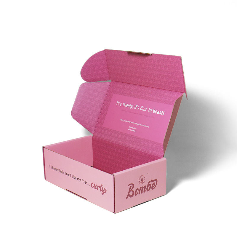 Custom Pink Cosmetic Mailer Box