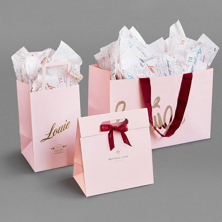 Lionwrapack Paper Bags For Hair Extension Packaging
