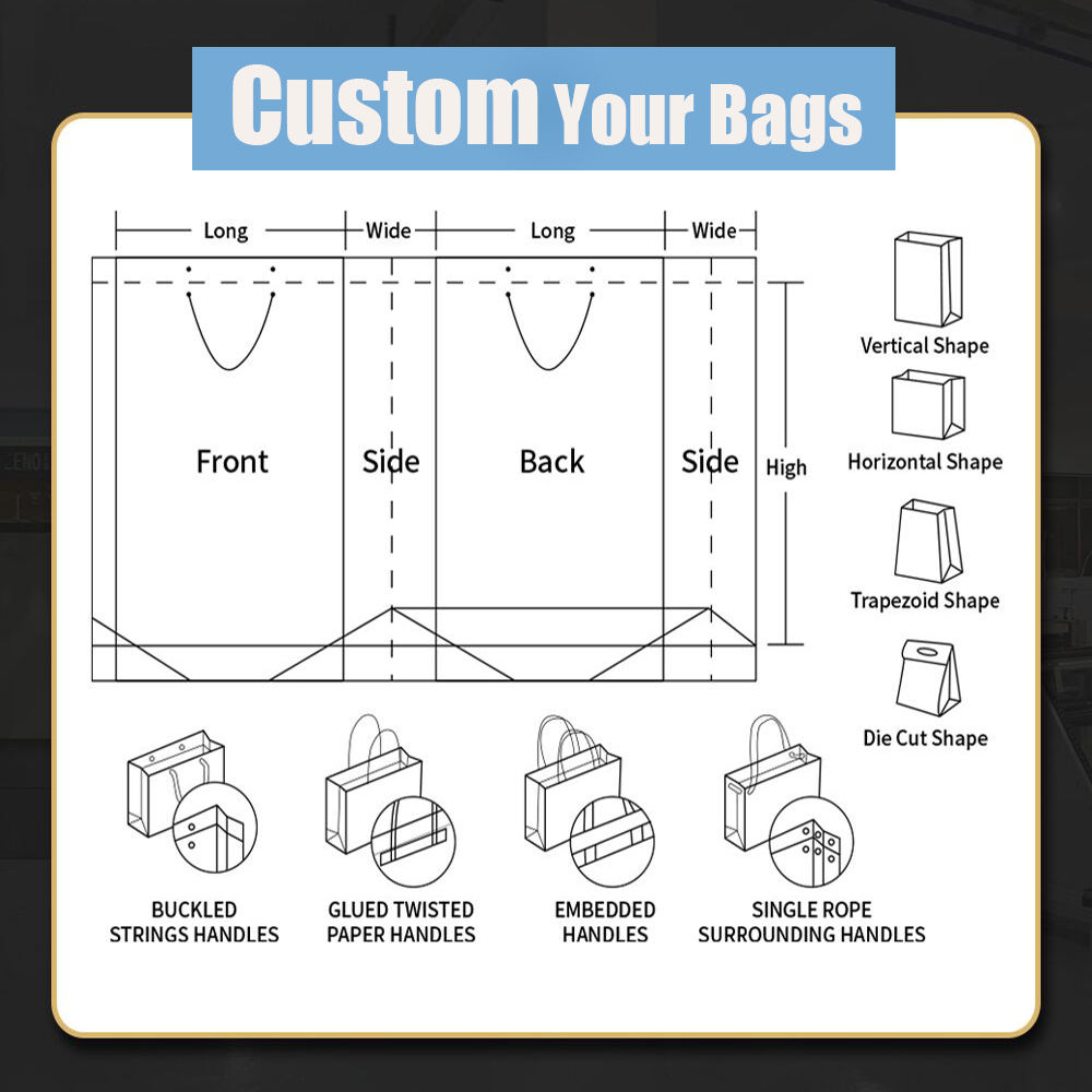 Lionwrapack Brown Kraft Paper Bags Paper Shopping Bag