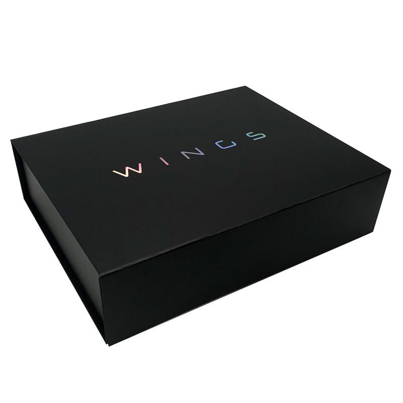 Custom Black Foldable Magnetic Gift Box – Style 004