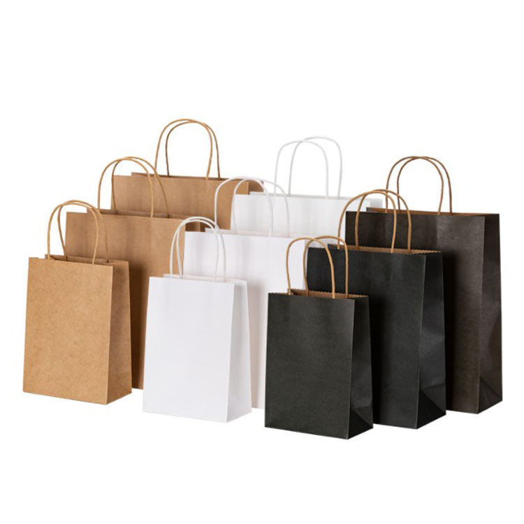 Custom Kraft Paper Shopping Bag – Style 004