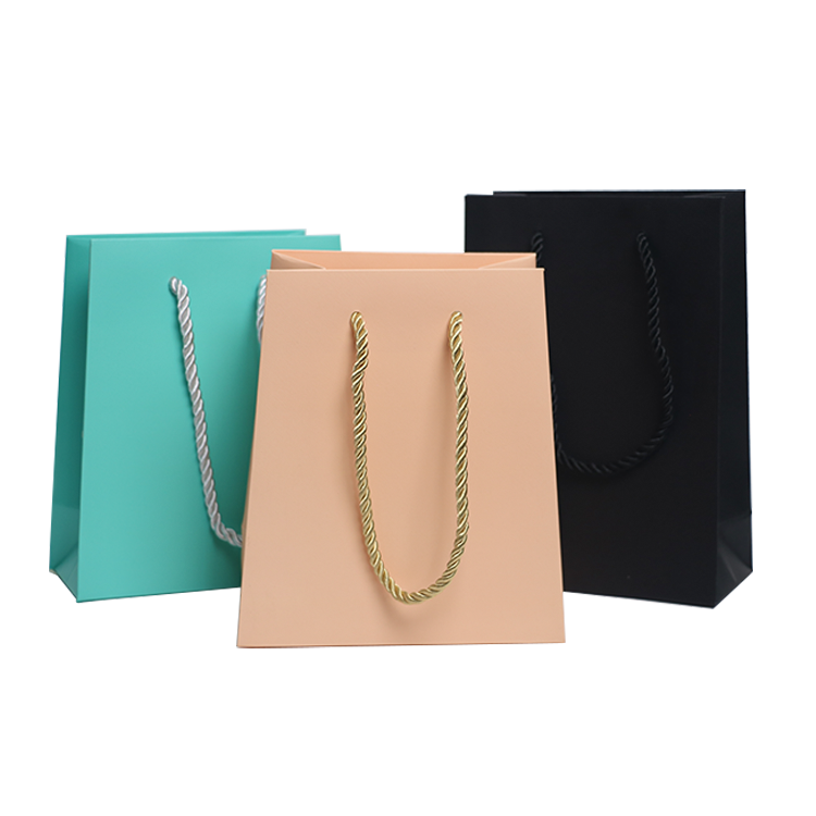 Custom White Paper Shopping Bag