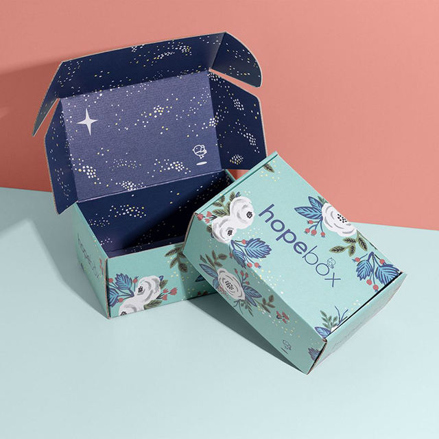 Custom Pink Corrugated Mailer Box