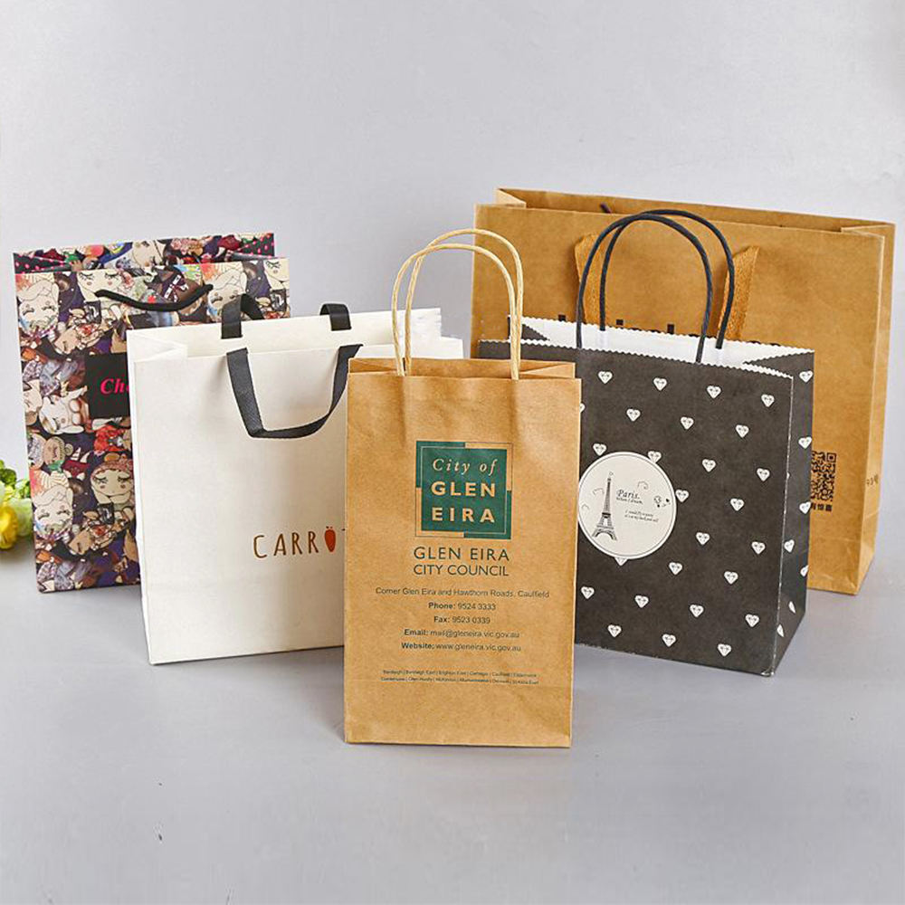 Lionwrapack Brown Kraft Paper Bags Paper Shopping Bag