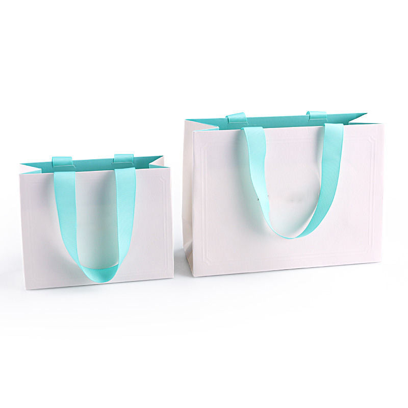 Custom White Paper Shopping Bag