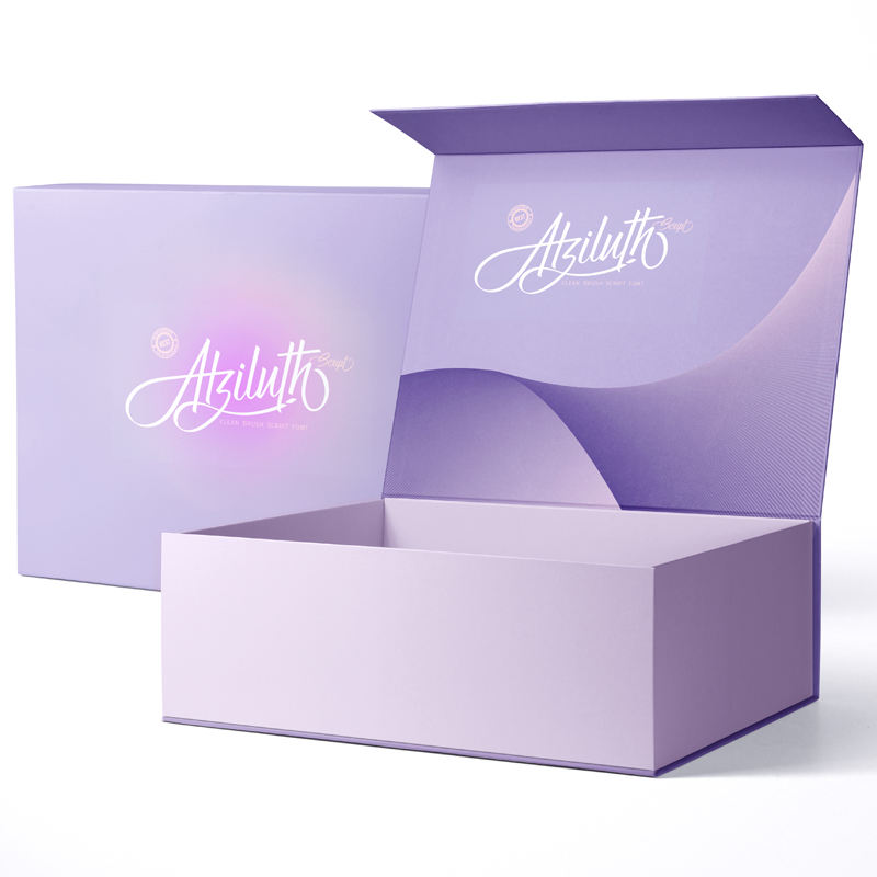 Custom Black Foldable Magnetic Gift Box
