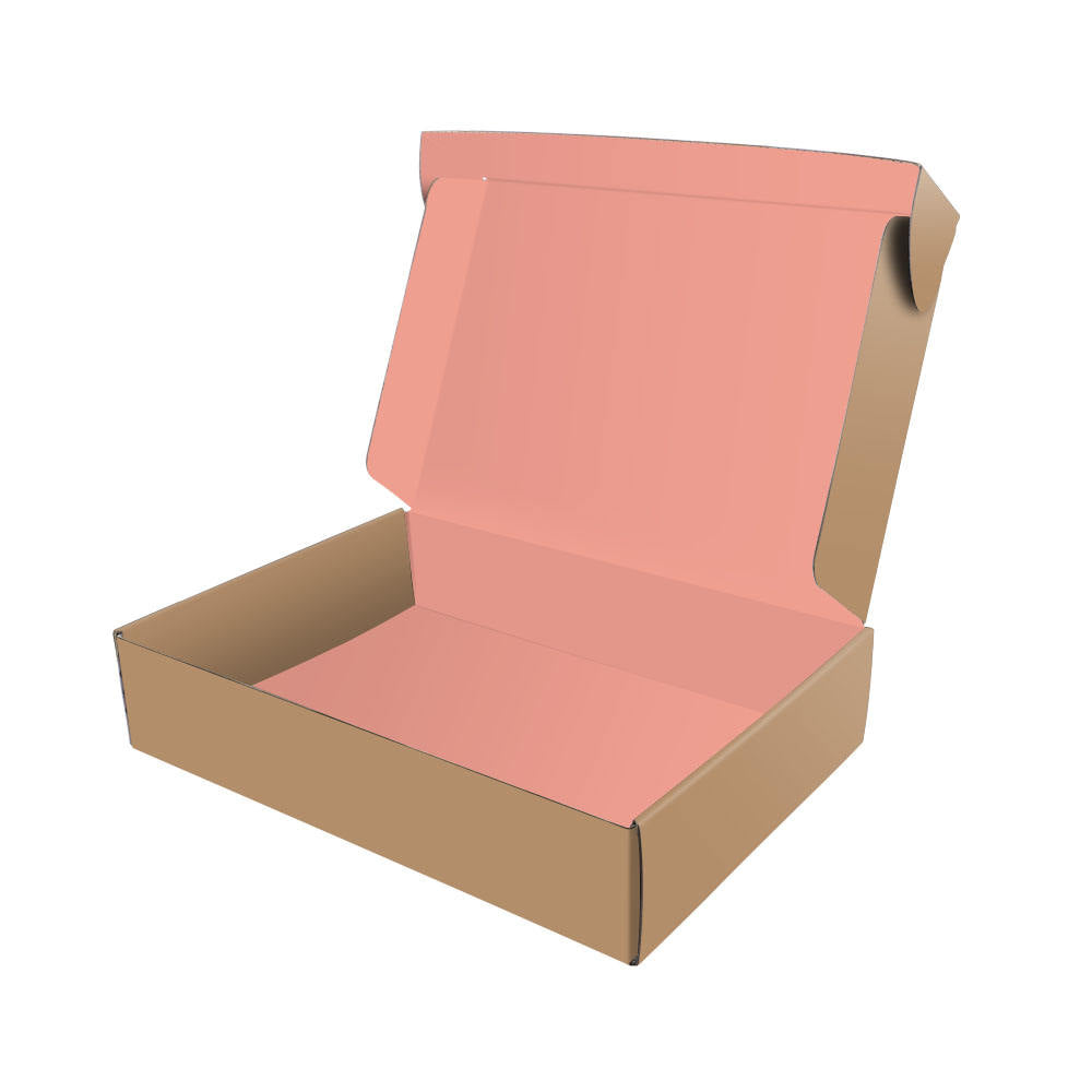 Custom Black Patterned Mailer Box