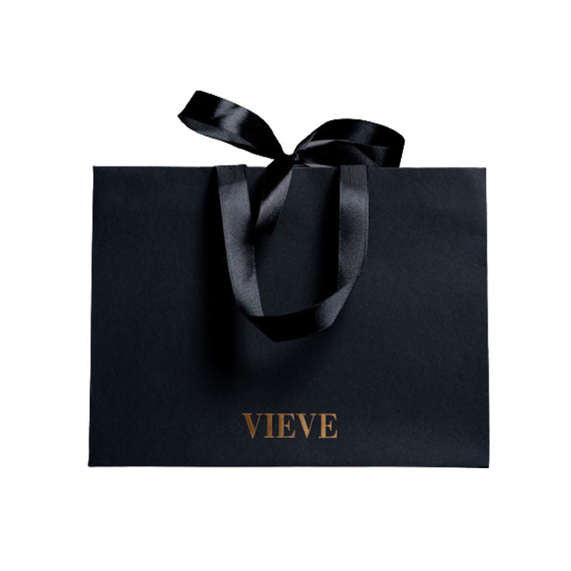 Custom Black Paper Shopping Bag