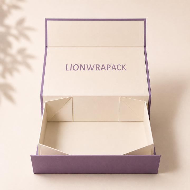 Custom Lilac Folding Carton Gift Box