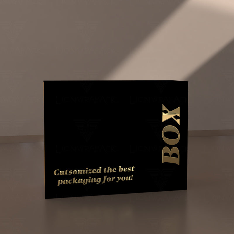 Custom Black Foldable Magnetic Gift Box – Style 005