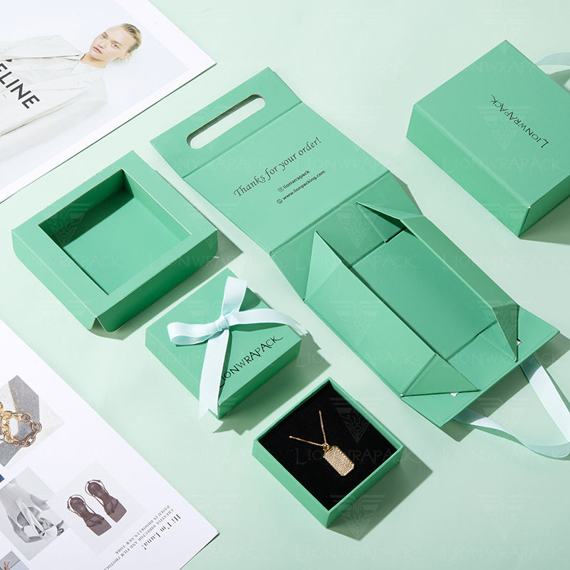 Custom Green Jewelry Packaging Box
