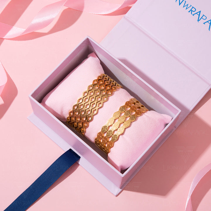 Pink Ribbon Drawer Jewelry Gift Box
