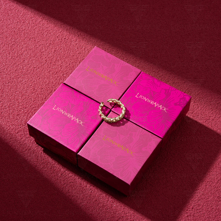 Custom Pink Ribbon Drawer Jewelry Gift Box