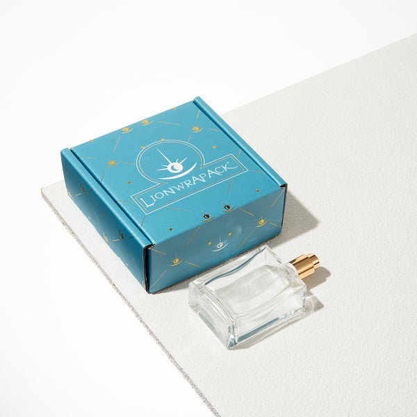 Lionwrapack Factory Wholesale Perfume Mailer Box | Eco-Friendly Recyclable Airplane Shipping Box with Silver Foil Printing
