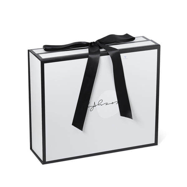 Ribbon Handle Black And White Clothes Shoes Gift Packaging Folding Paper Box