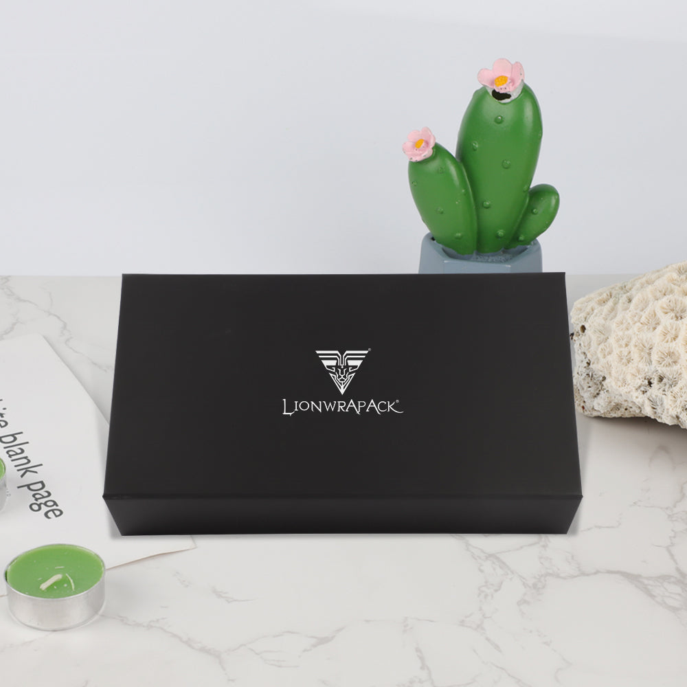 Black Flat Folding Magnetic Luxury Clothing Packing Gift Box