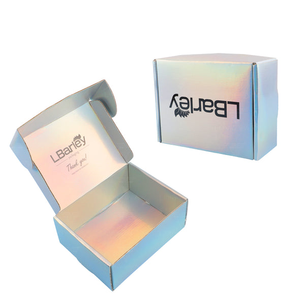 Lionwrapack Cardboard Gift Shipping Boxes Empty Folding Laser Holographic Magnetic Packaging Box