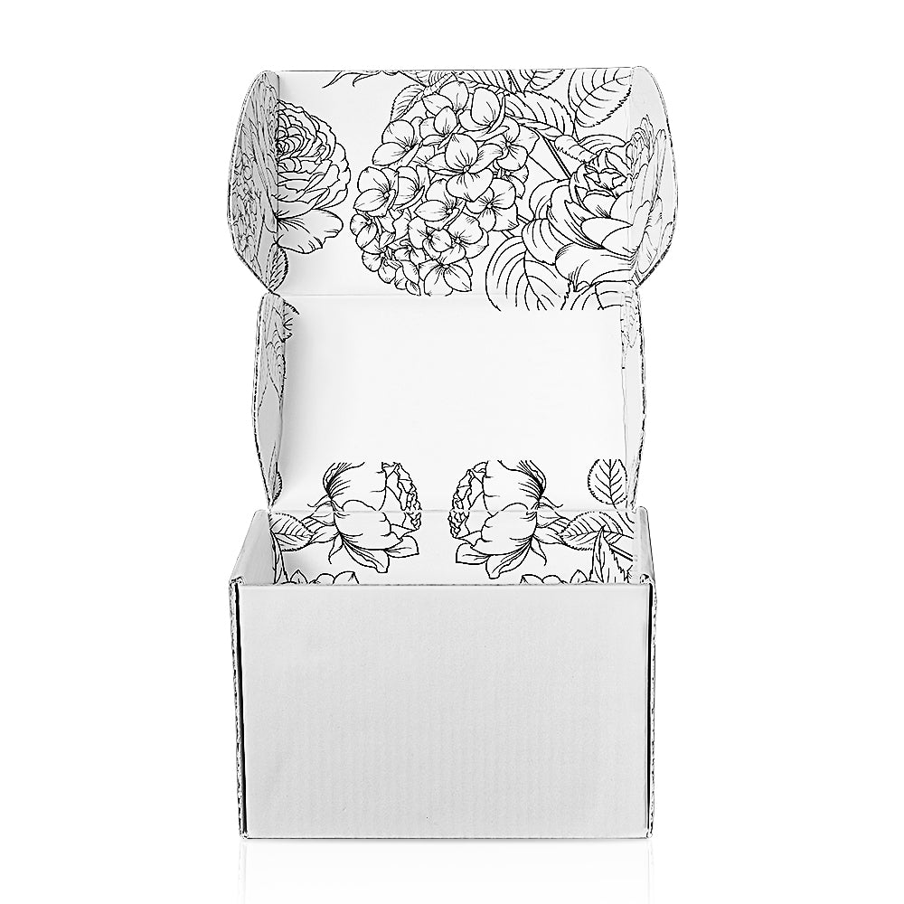 Custom Floral Printed Cosmetic Mailer Box