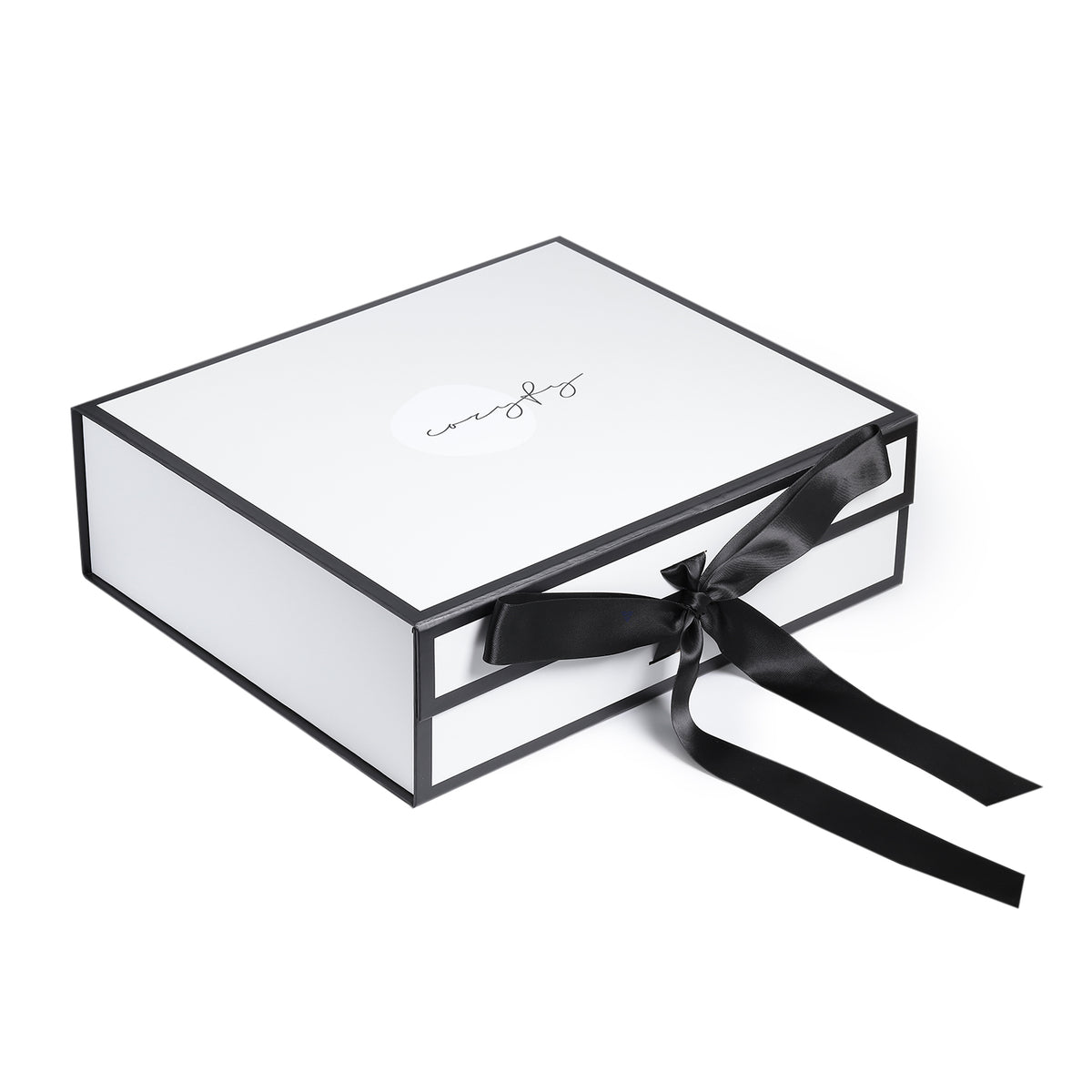 Custom Black Folding Carton Gift Box