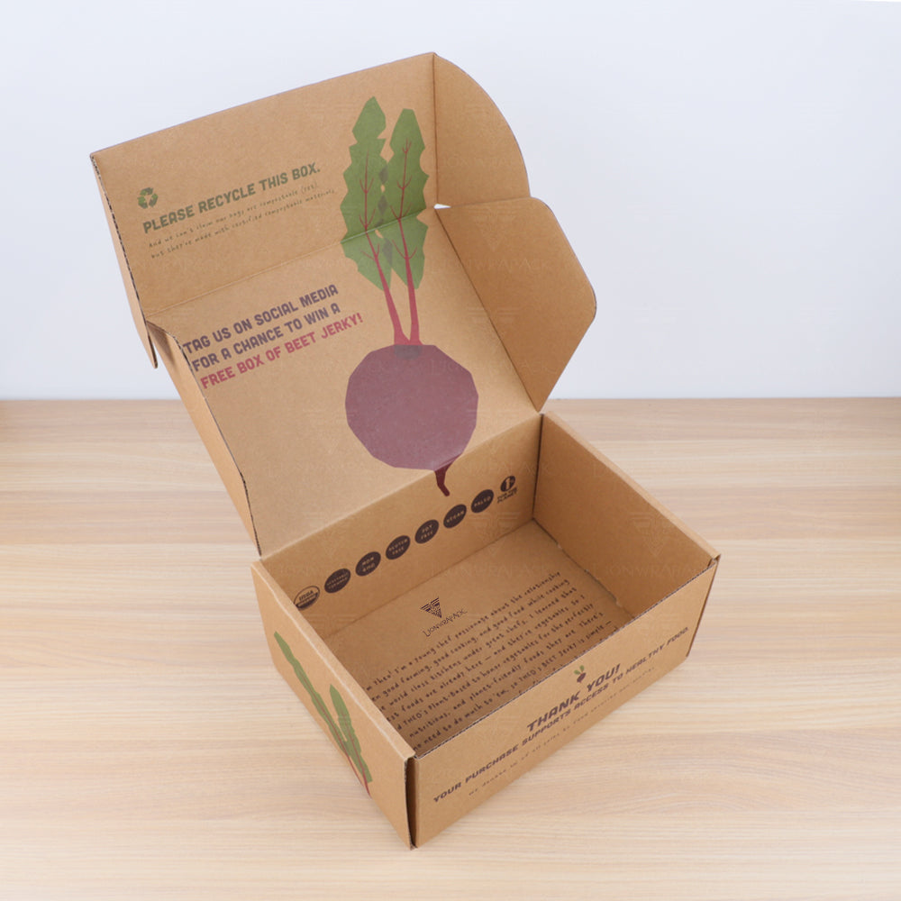 Custom Printed Kraft Food Mailer Box