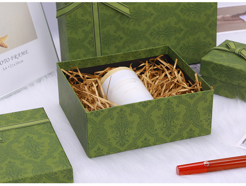 Custom Green Lid-and-Base Gift Box