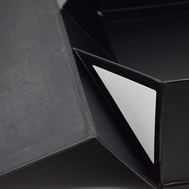 Black Magnetic Folding Gift Box - Custom Luxury Paper Packaging