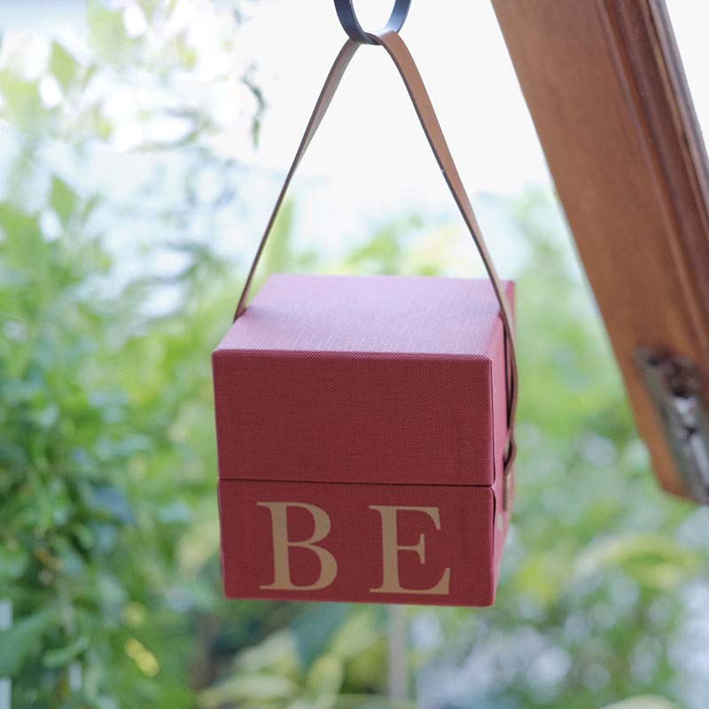 Custom Blue Lid-and-Base Gift Box