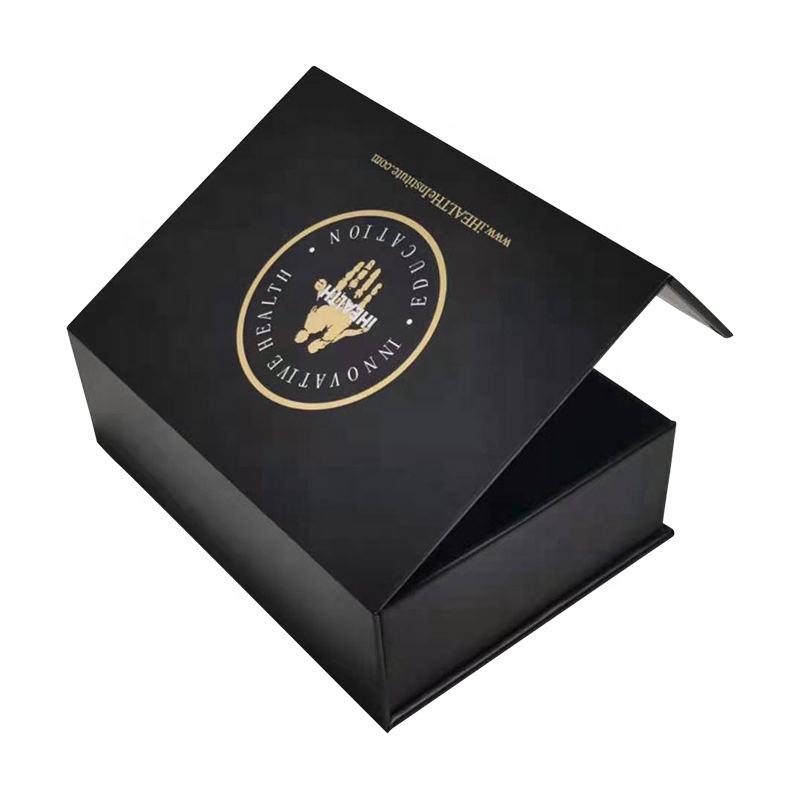 Custom Black Foldable Magnetic Gift Box – Style 003