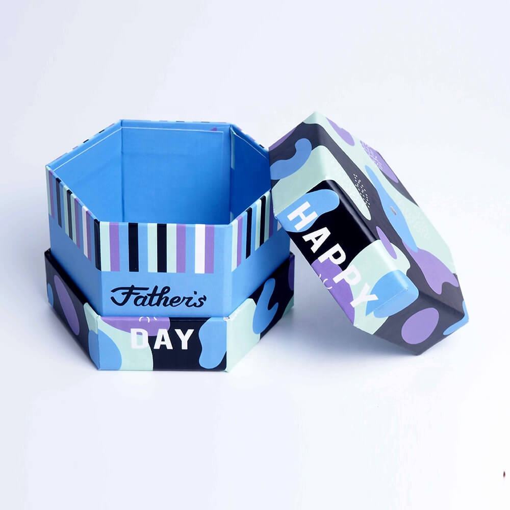 Lionwrapack Hexagon Lid And Base Tie Gift Box