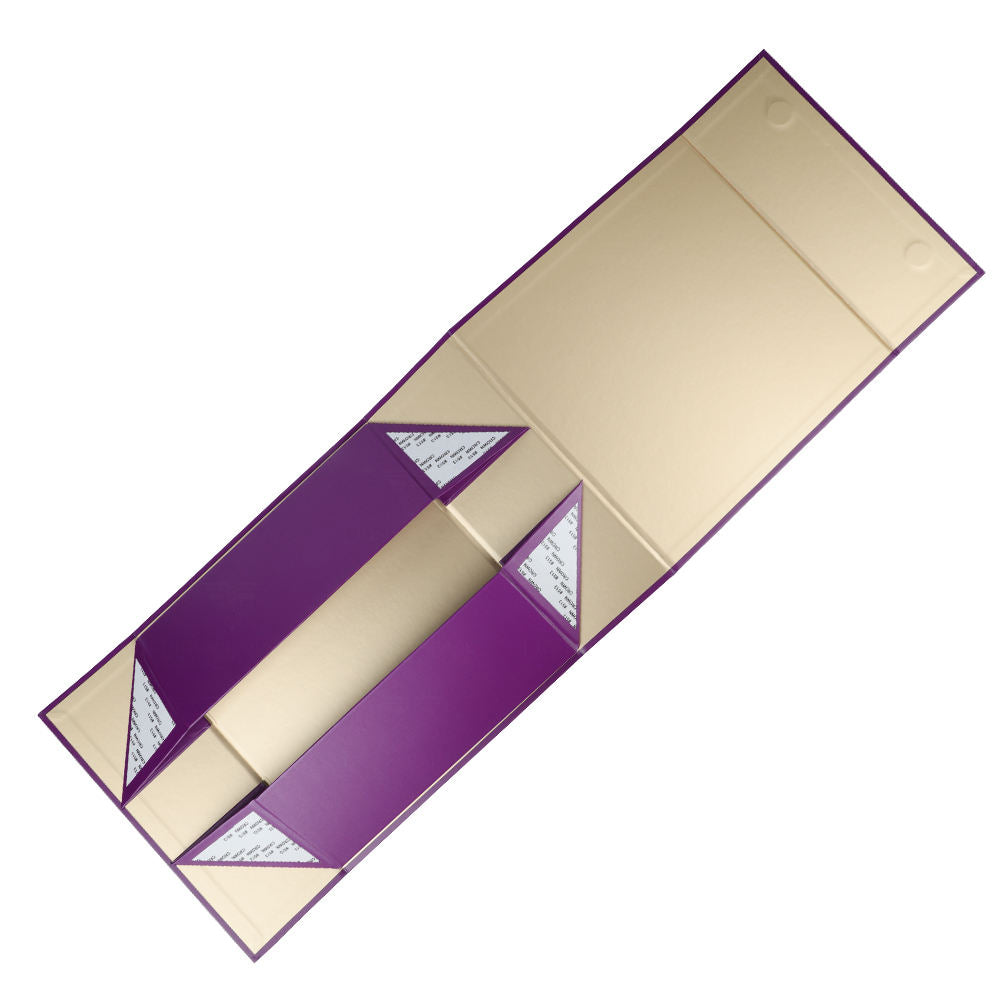 Purple Square Paper Folding Magnetic Packaging Gift Box