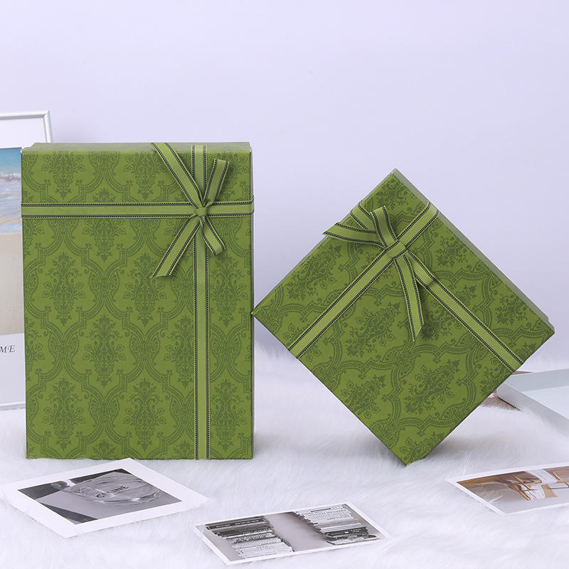 Custom Green Lid-and-Base Gift Box