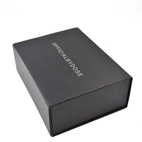 Folding Box Magnetic Black Gift Packaging