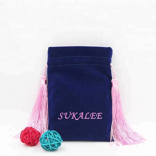 Lionwrapack drawstring bags sex toy velvet pouch for Christmas gifts