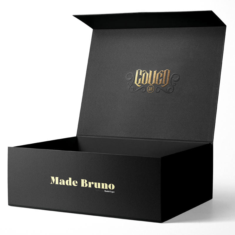 Custom Black Foldable Magnetic Gift Box