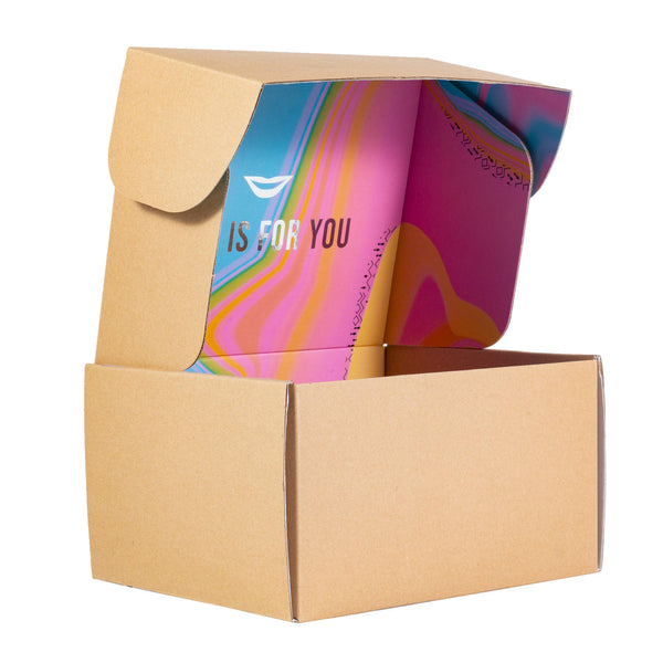 Lionwrapack Cardboard folding paper customized logo shipping packaging clothing shipping boxes
