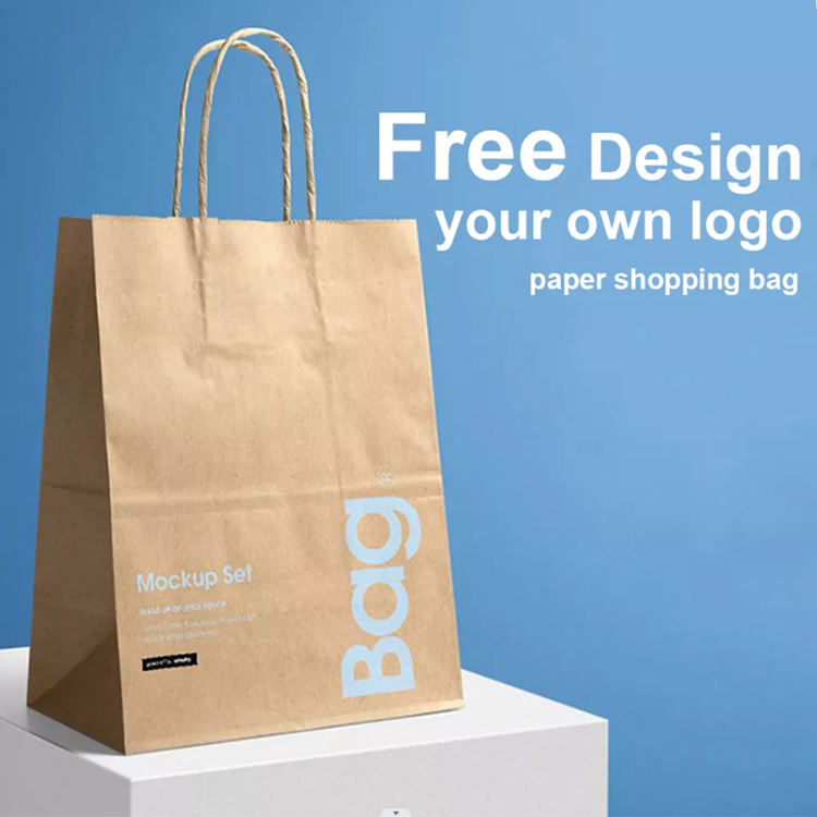 Lionwrapack Brown Kraft Paper Bags Paper Shopping Bag